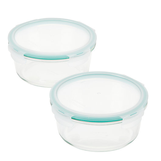Alternate image 1 for Lock and Lock Purely Better 2-Pack 32 oz. Round Food Storage Containers