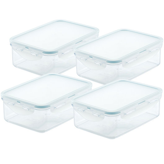 Alternate image 1 for Lock and Lock Purely Better 4-Pack Rectangular Food Storage Containers