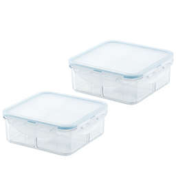 Lock and Lock Purely Better 2-Pack Divided Food Storage Containers