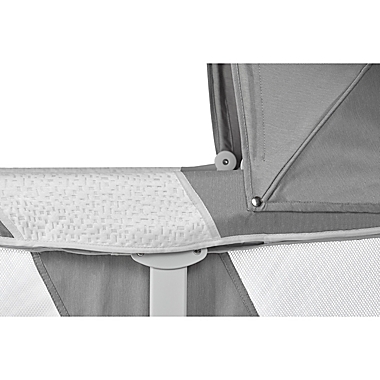 Dream on Me Insta-Fold Bassinet in Light Grey. View a larger version of this product image.