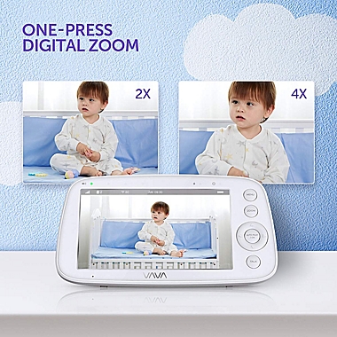 VAVA Video Baby Monitor in White. View a larger version of this product image.
