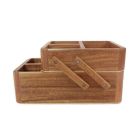 Alternate image 3 for Haven&trade; Acacia Hinged Vanity Organizer