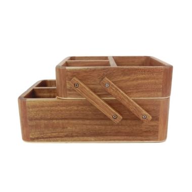 Haven&trade; Acacia Hinged Vanity Organizer. View a larger version of this product image.