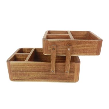 Haven&trade; Acacia Hinged Vanity Organizer. View a larger version of this product image.