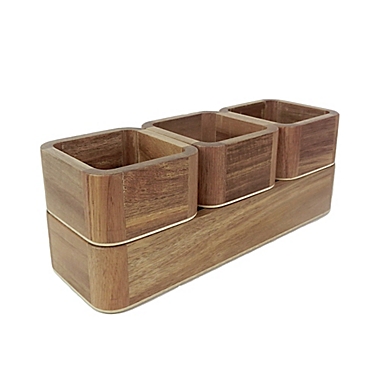 Haven&trade; Acacia 4-Piece Stacking Organizer Set. View a larger version of this product image.