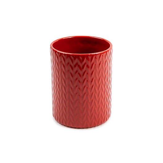 Alternate image 1 for Core Kitchen™ Holiday Ceramic Utensil Holder in Red