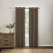 Wamsutta&reg; Collective Asher Chambray 63-Inch Blackout Curtain Panel in Taupe (Single)