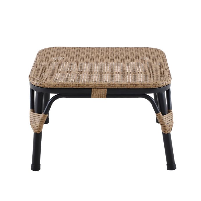 Bee & Willow Home™ Steel Wicker Stool in Brown/Black | Bed Bath & Beyond