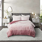 Alternate image 0 for CosmoLiving Cleo Ombre Shaggy Fur 3-Piece Full/Queen Comforter Set in Blush