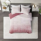 Alternate image 2 for CosmoLiving Cleo Ombre Shaggy Fur 3-Piece Full/Queen Comforter Set in Blush