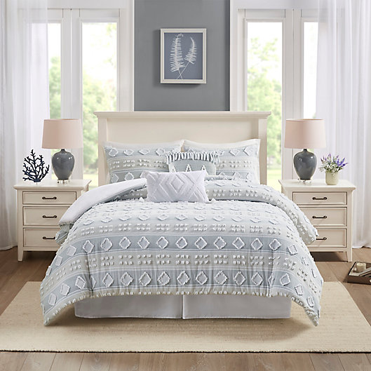 Alternate image 1 for Harbor House Brice Cotton Jacquard 6-Piece California King Comforter Set