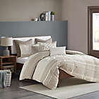 Alternate image 5 for INK+IVY Mila 3-Piece Reversible Full/Queen Duvet Cover in Taupe