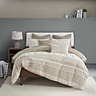 Alternate image 4 for INK+IVY Mila 3-Piece Reversible Full/Queen Duvet Cover in Taupe