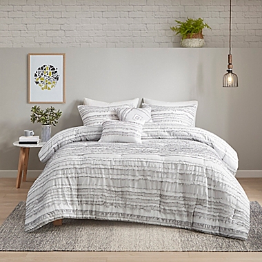 Urban Habitat Avery 5-Piece Full/Queen Comforter Set in Grey. View a larger version of this product image.