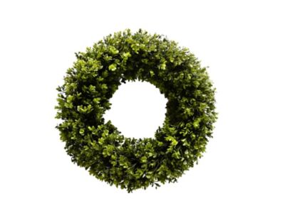 Bee &amp; Willow&trade; 23-Inch Faux Boxwood LED Wreath