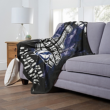 NHL Tampa Bay Lightning 2020 Stanley Cup Champs 50-Inch x 60-Inch Silk Touch Throw. View a larger version of this product image.