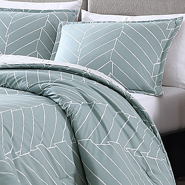 City Scene&reg; Ceres 3-Piece Reversible Twin Comforter Set in Green. View a larger version of this product image.
