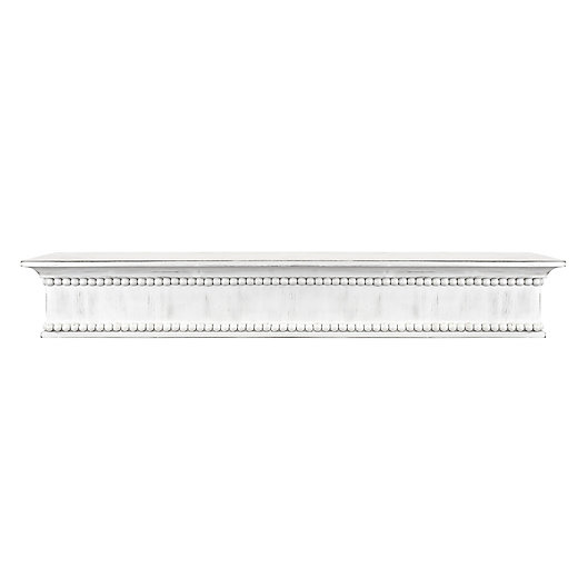 Alternate image 1 for Bee & Willow™ Home 36-Inch Beaded Wood Shelf in Distressed White