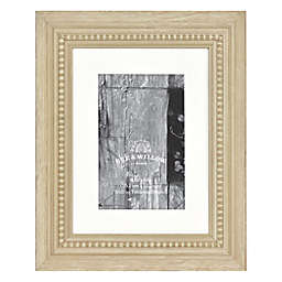 Bee &amp; Willow&trade; 4-Inch x 6-Inch Beaded Wood Matted Picture Frame in Natural