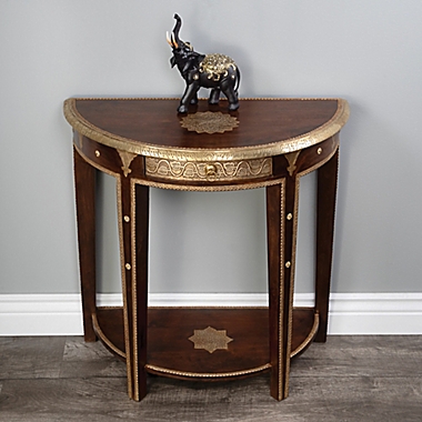 Butler Specialty Company Ranthor Demilune Console Table in Dark Brown. View a larger version of this product image.