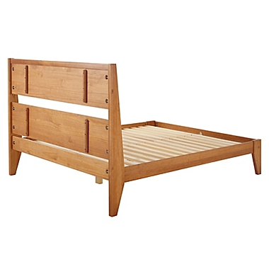 Forest Gate&trade; Queen Solid Wood Platform Bed in Caramel. View a larger version of this product image.