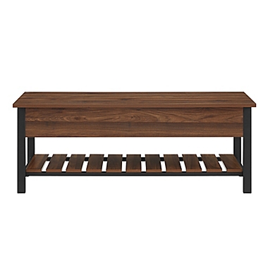 Forest Gate&trade; Blanch Open-Top Storage Bench in Walnut. View a larger version of this product image.