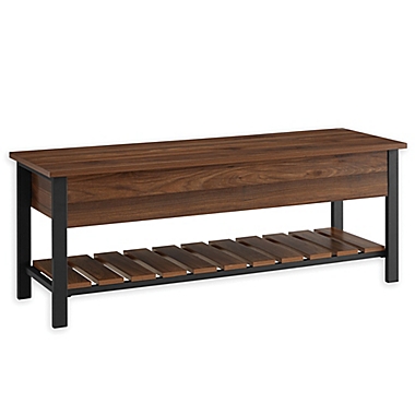 Forest Gate&trade; Blanch Open-Top Storage Bench in Walnut. View a larger version of this product image.