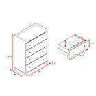 Alternate image 1 for Forest Gate&trade; 4-Drawer Solid Wood Dresser in White