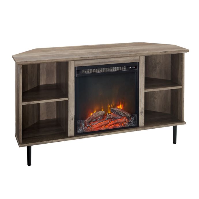 Featured image of post Corner Tv Stands With Fireplace - Fireplace tv stands are the centerpiece of your room offering a beautiful fireplace display and effective heating functions.