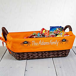 Happy Halloween 14.5-Inch Embroidered Basket Liner