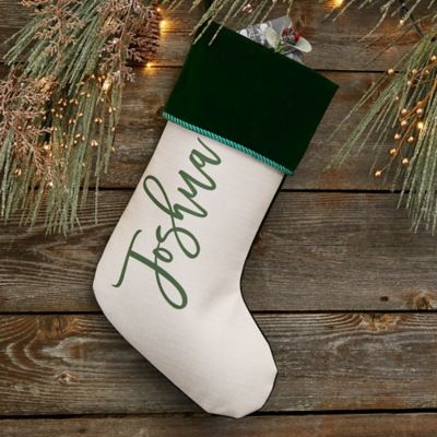 Scripty Name Personalized Christmas Stocking