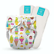 Charlie Banana One Size Reusable Cloth Diaper with 2 Inserts in Gelato