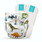 Alternate image 0 for Charlie Banana One Size Reusable Cloth Diaper with 2 Inserts in Dinosaurs