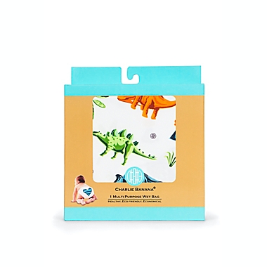 Charlie Banana&reg; Dinosaur Waterproof Diaper Tote Bag. View a larger version of this product image.