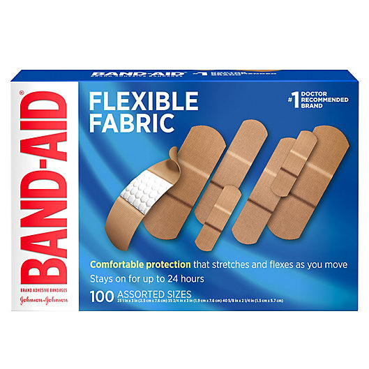 Alternate image 1 for Band-Aid® 100-Count Flexible Fabric Adhesive Bandages