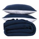 Alternate image 1 for Bee &amp; Willow&trade; Stitched 3-Piece Full/Queen Quilt Set in Blue