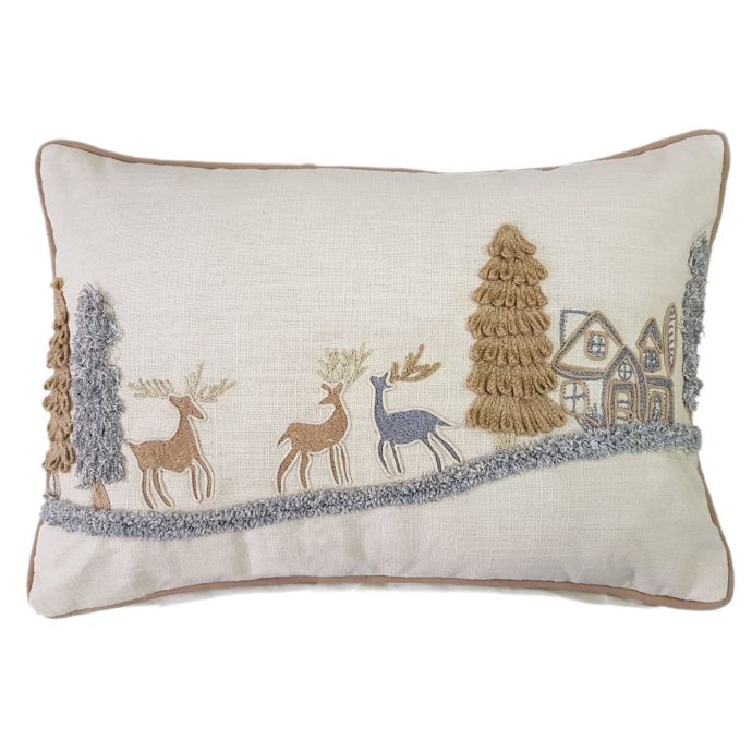 Scenery Oblong Throw Pillow in White | Bed Bath and Beyond ...