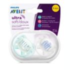 Alternate image 1 for Philips Avent 0-6M Ultra Soft Pacifiers (4-Pack)