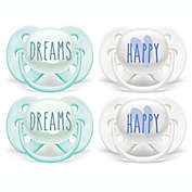 Philips Avent 0-6M Ultra Soft Pacifiers (4-Pack)