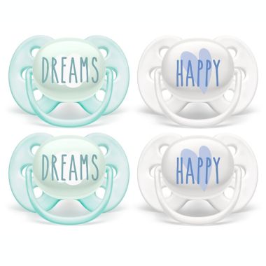 Philips Avent 0-6M Ultra Soft Pacifiers (4-Pack). View a larger version of this product image.