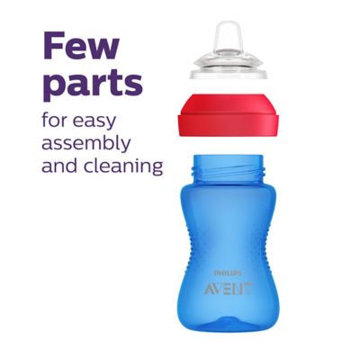 Philips Avent My Grippy Spout Cups in Pink/Purple (2-Pack). View a larger version of this product image.