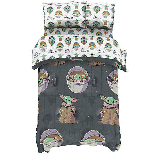 Star Wars Baby Yoda Comforter & Sheet Sets 6 Piece Full Kids Teens Mandalorian 