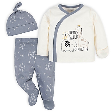 Gerber&reg; 3-Piece Jungle Take-Me-Home Set in Grey. View a larger version of this product image.