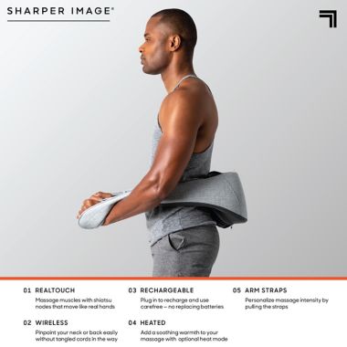 Sharper Image&reg; Realtouch Warm Shiatsu Massager. View a larger version of this product image.