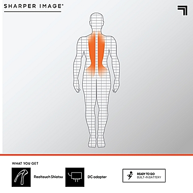 Sharper Image&reg; Realtouch Warm Shiatsu Massager. View a larger version of this product image.