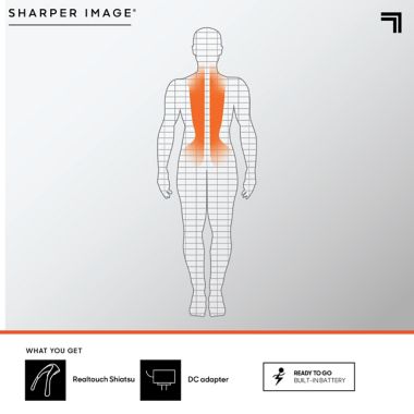 Sharper Image&reg; Realtouch Warm Shiatsu Massager. View a larger version of this product image.