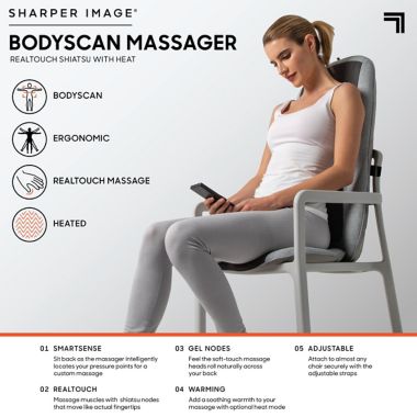 Sharper Image&reg; BodyScan Seat Topper. View a larger version of this product image.