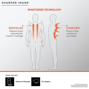 Sharper Image&reg; BodyScan Seat Topper. View a larger version of this product image.