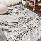 Alternate image 3 for JONATHAN Y Swirl Marbled Abstract Rug in Grey/Black