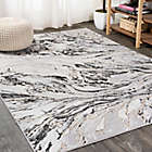 Alternate image 1 for JONATHAN Y Swirl Marbled Abstract Rug in Grey/Black